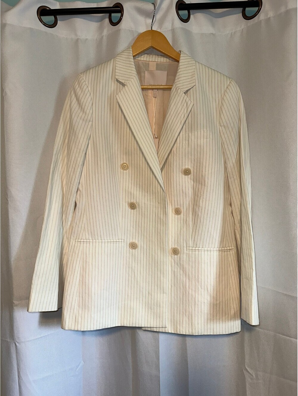 Rebecca Taylor Women's Pinstripe Coquette Blazer 12 NWT
